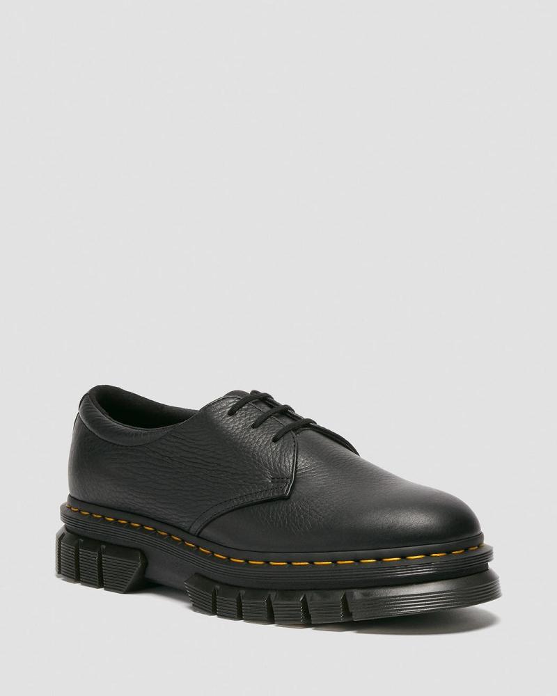 Dr Martens Rikard Lunar Leren Platform Schoenen Heren Zwart | NL 190TCE